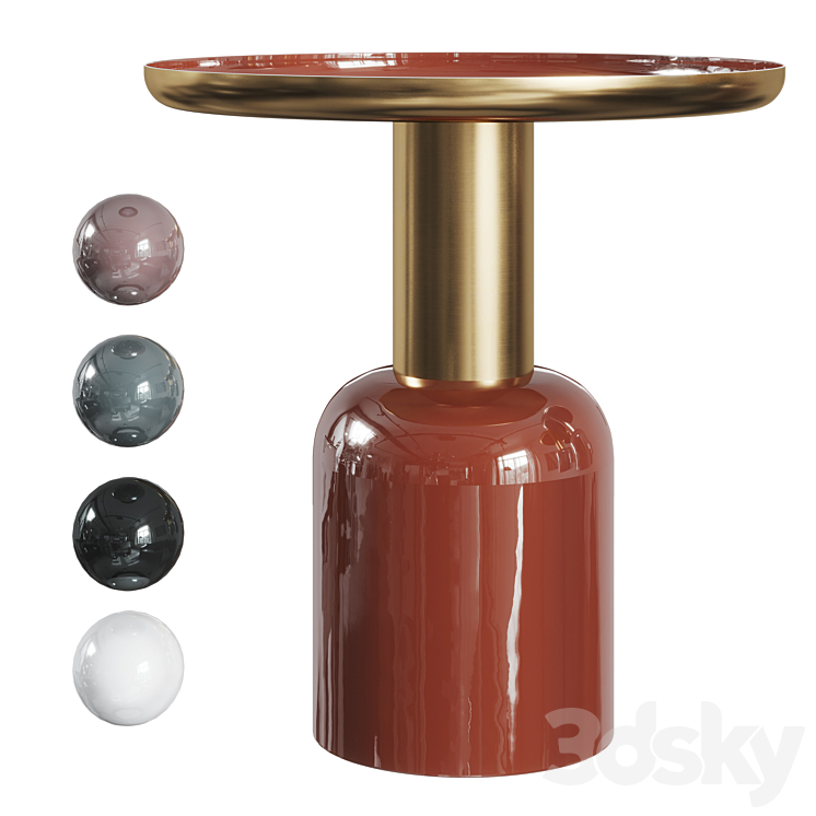 Table Philippa Beistelltisch 3DS Max Model - thumbnail 3