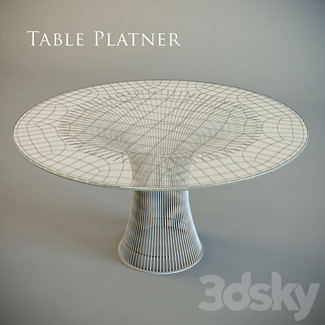 Table Platner 3DSMax File - thumbnail 2