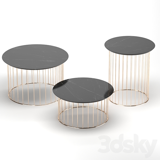 Table set 3DSMax File - thumbnail 1