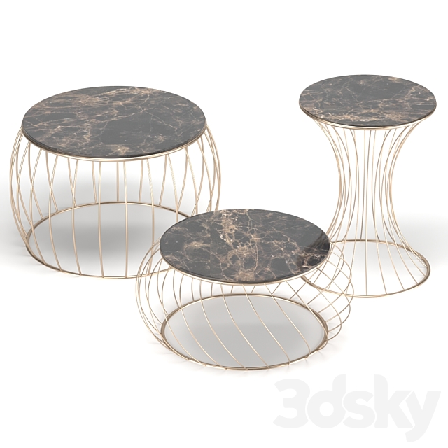 Table set 3DSMax File - thumbnail 1