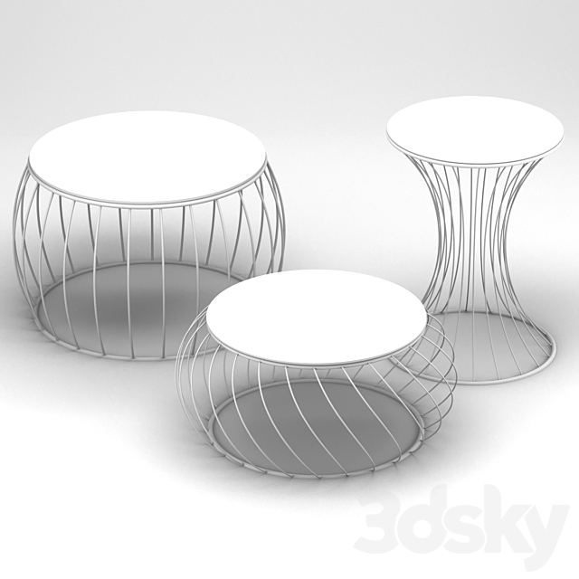 Table set 3DSMax File - thumbnail 2