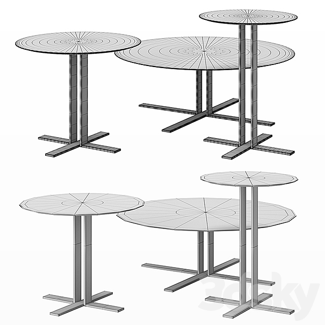 Table set 3DSMax File - thumbnail 2