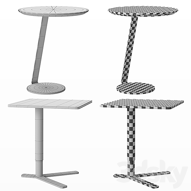 Table set 3DSMax File - thumbnail 3