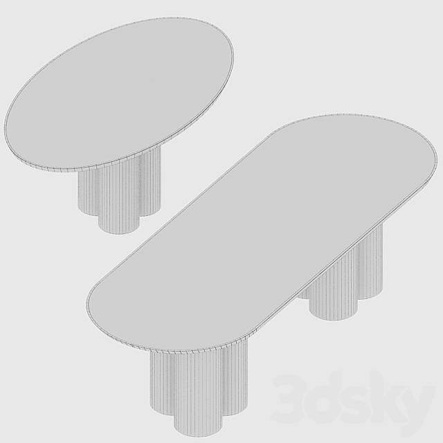 table set cazarina 3DS Max Model - thumbnail 3