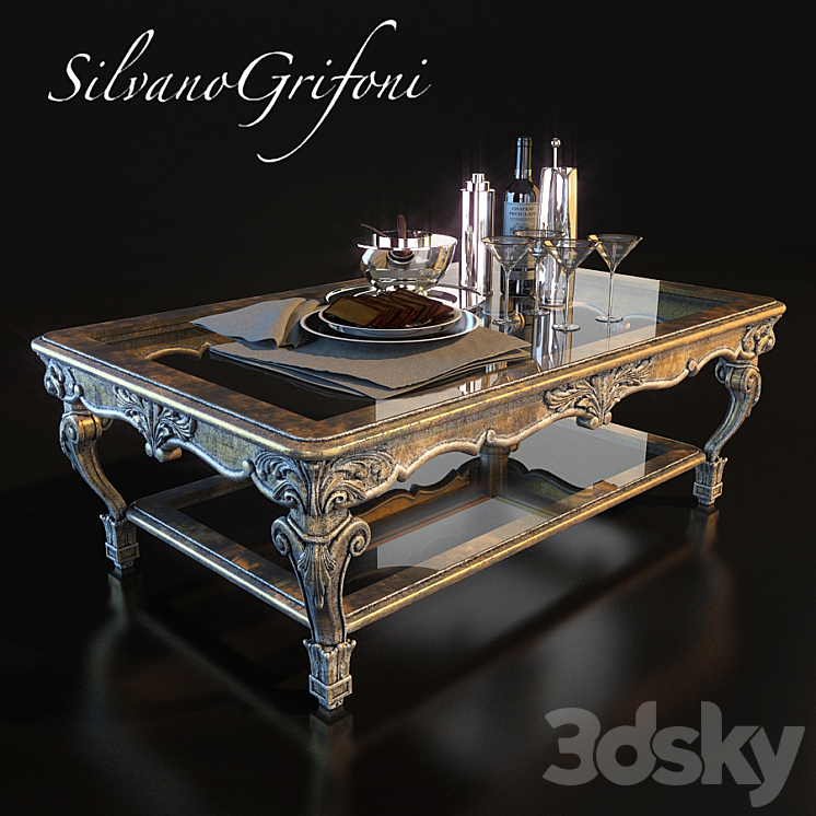 Table Silvano Grifoni 3DS Max - thumbnail 1