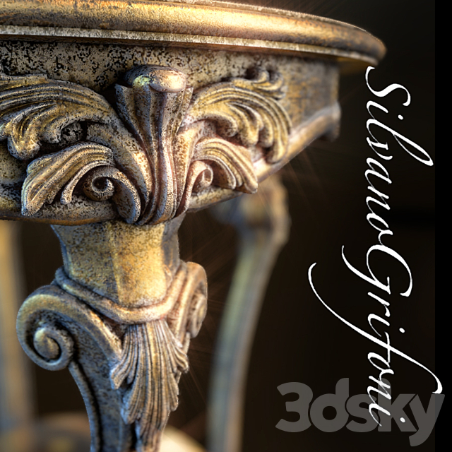 table Silvano Grifoni 3DS Max Model - thumbnail 2