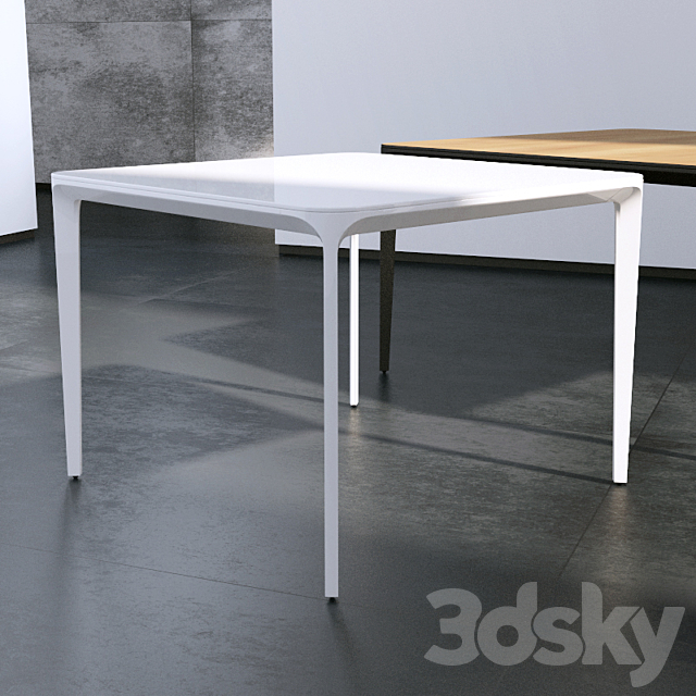 Table Slim square “Sovet” 3DSMax File - thumbnail 2