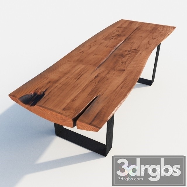 Table Solid Wood 3dsmax Download - thumbnail 1