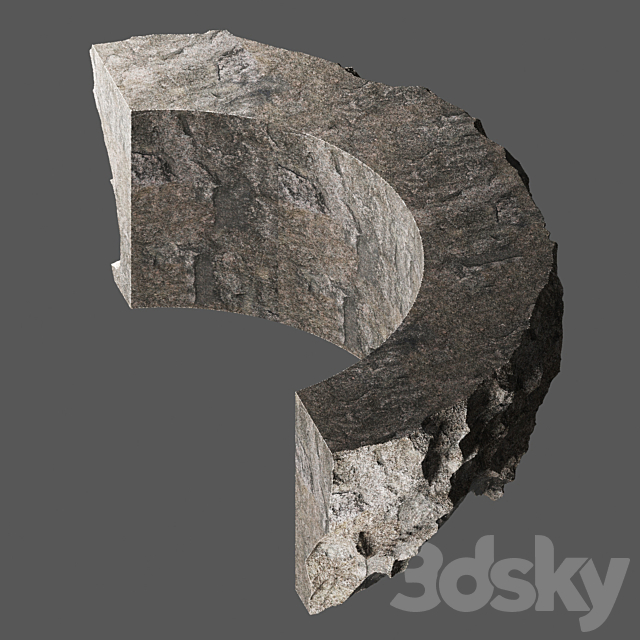 table stone13 3ds Max - thumbnail 3