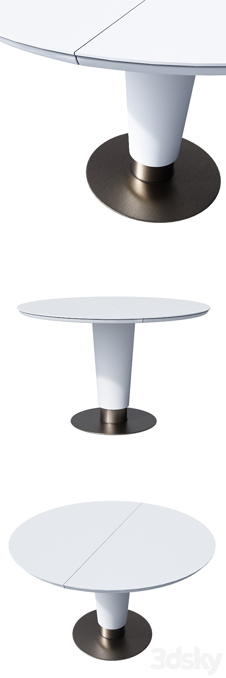 Table STUART 3DS Max - thumbnail 2