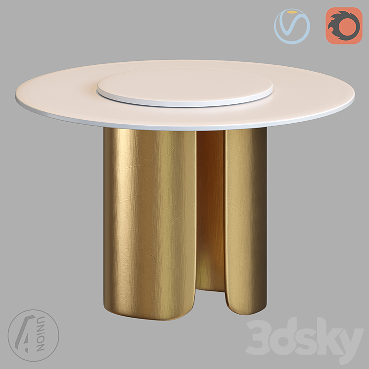 Table TB-0035 3DS Max - thumbnail 1