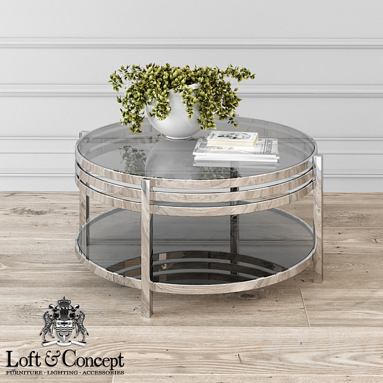 Table ula round coffee table ula001 designed by giannella ventura in 2005 3DS Max - thumbnail 1