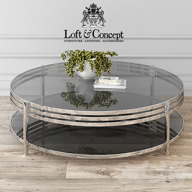 Table ula round coffee table ula002 designed by giannella ventura in 2005 3ds Max - thumbnail 1