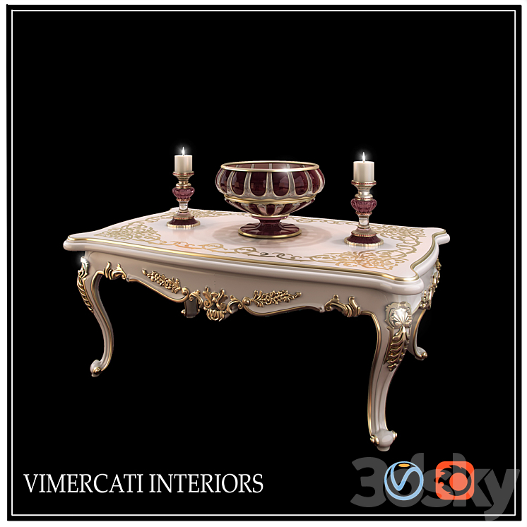 table VIMERCATI INTERIORS 3DS Max - thumbnail 1