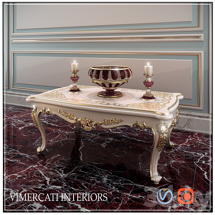 table VIMERCATI INTERIORS 3DS Max - thumbnail 2