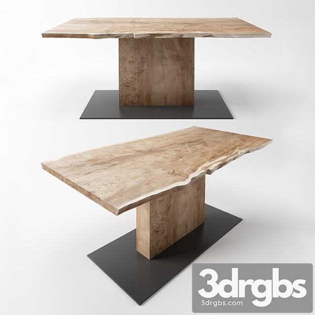 Table with a central leg from the workshop ivan chudov 2 3dsmax Download - thumbnail 1