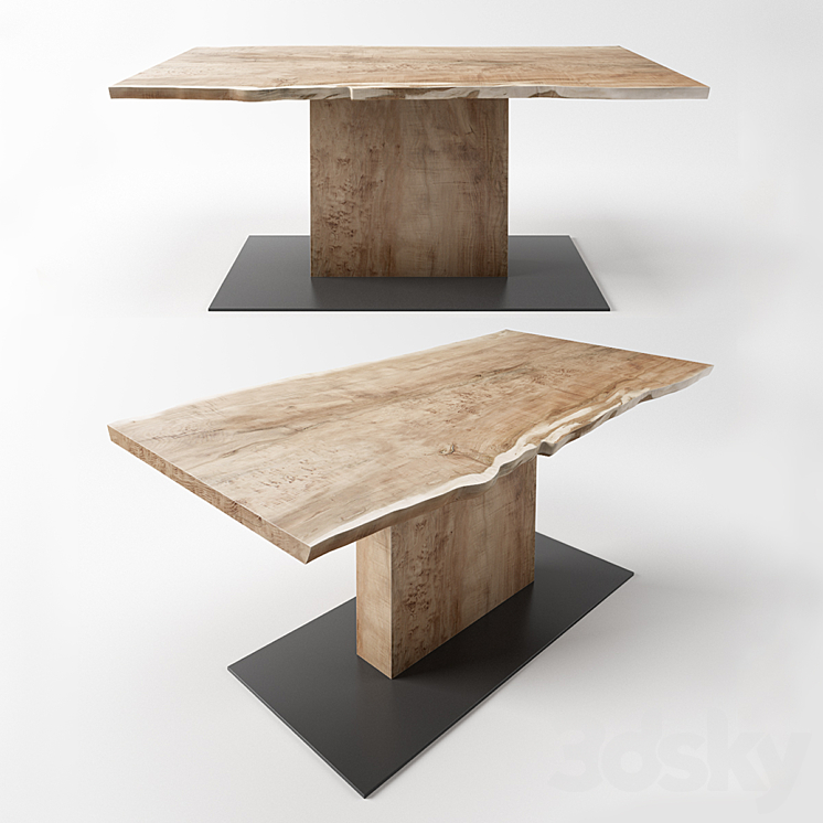 table with a central leg from the workshop IVAN CHUDOV 3DS Max - thumbnail 1