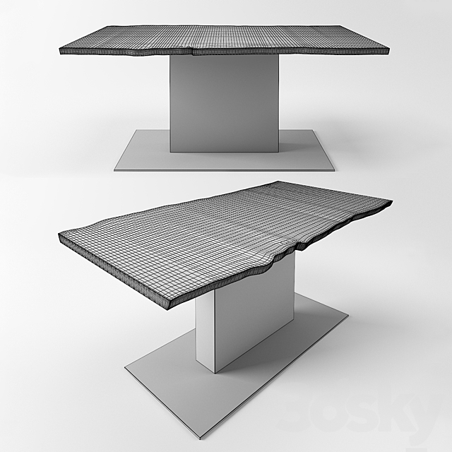 table with a central leg from the workshop IVAN CHUDOV 3DSMax File - thumbnail 2