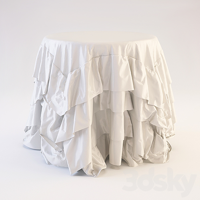 Tablecloth 3DS Max Model - thumbnail 2