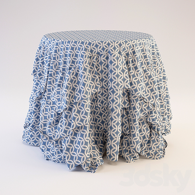 Tablecloth 3DS Max Model - thumbnail 3