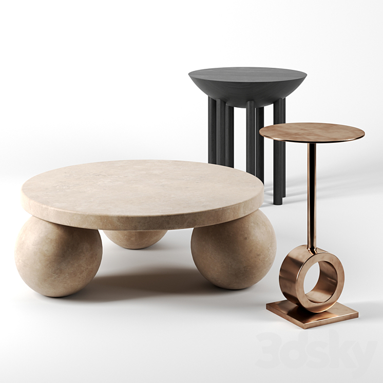 Tables by Kelly Wearstler 3DS Max Model - thumbnail 1