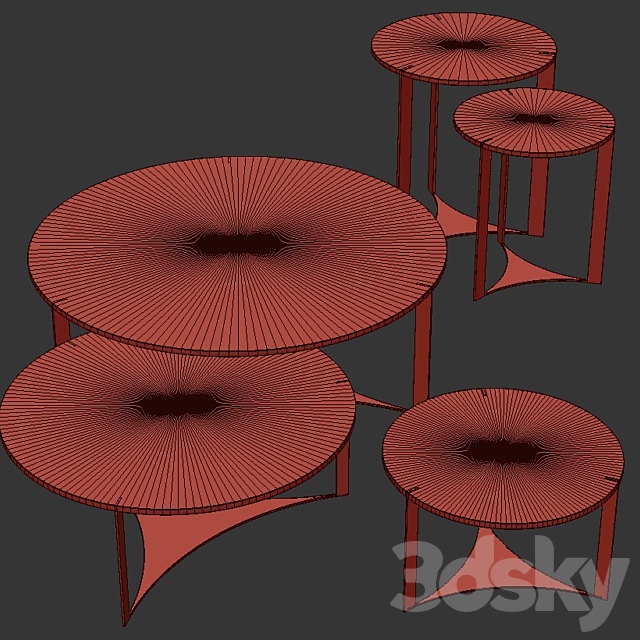 Tables FENDY Tolomeo 3DSMax File - thumbnail 2