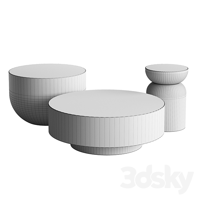 Tables GARBET by KAVE HOME 3DS Max Model - thumbnail 3