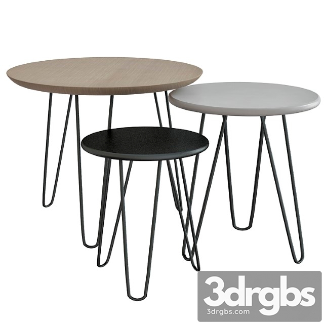 Tables gigognes graphik 2 3dsmax Download - thumbnail 1