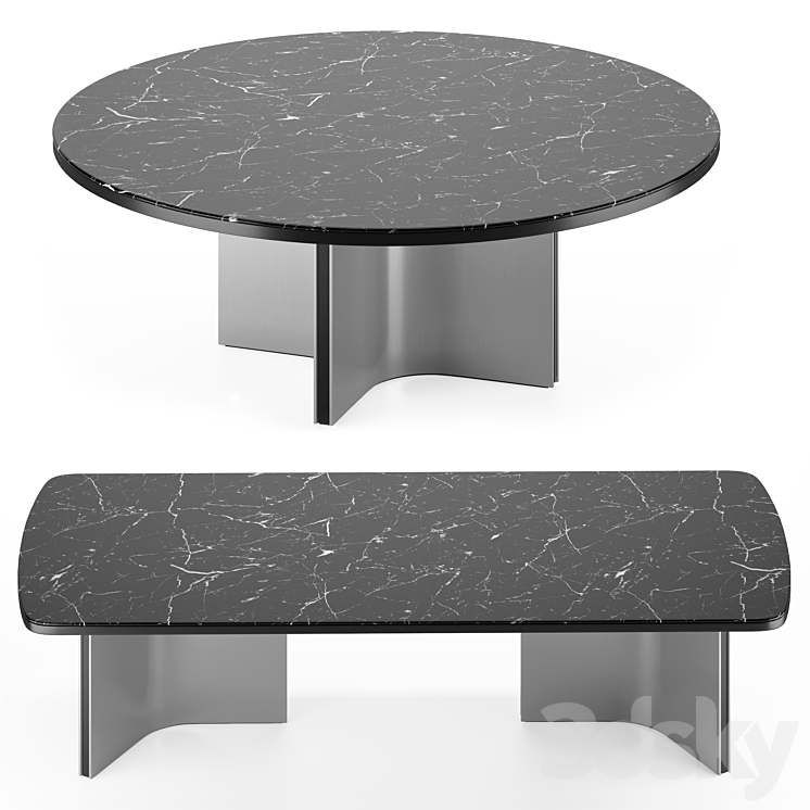 tables Minotti Marvin 2021 collection 3DS Max - thumbnail 1