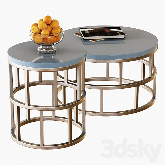 Tables Riviera 3DS Max Model - thumbnail 2