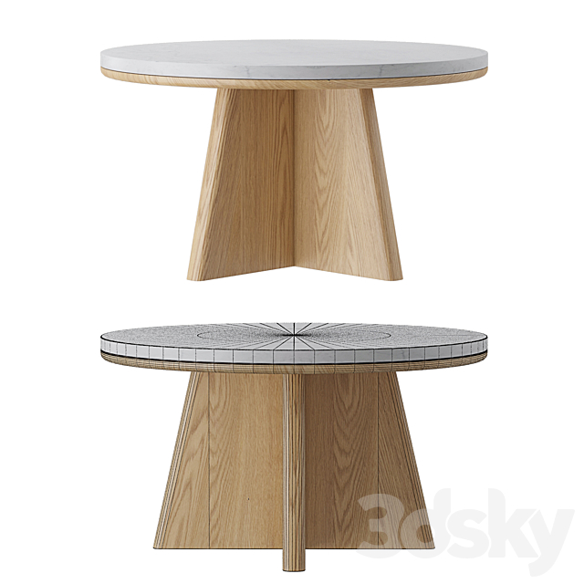 Tables Set Echos La Redoute 3DSMax File - thumbnail 4