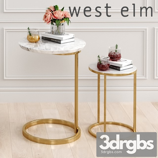 Tables west elm 2 2 3dsmax Download - thumbnail 1