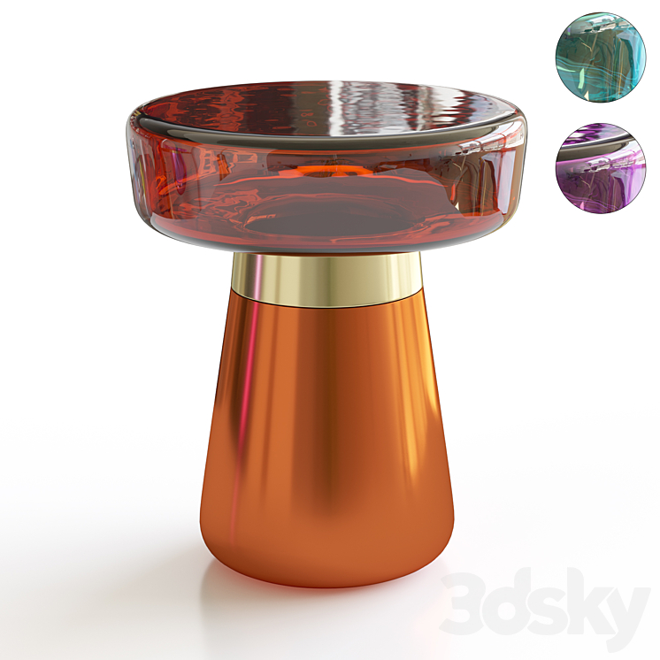 Taboo side table by Essential home 3DS Max Model - thumbnail 1