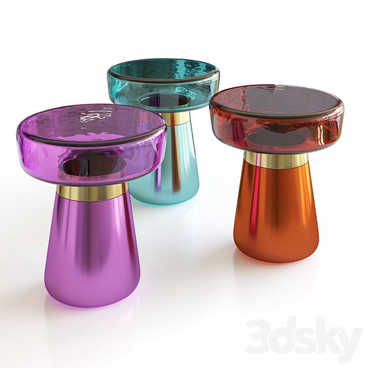 Taboo side table by Essential home 3DS Max Model - thumbnail 2