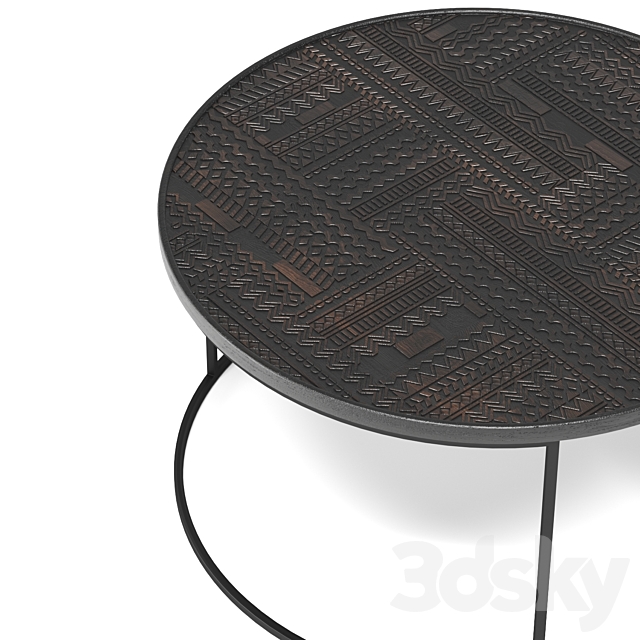 Tabwa Coffee table set by ETHNICRAFT 3DS Max Model - thumbnail 2