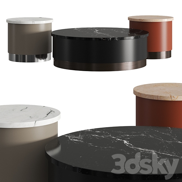 Tacchini Pastilles Coffee Tables 3DSMax File - thumbnail 1