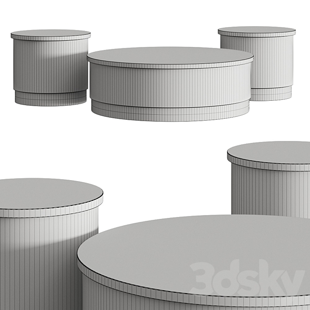 Tacchini Pastilles Coffee Tables 3DSMax File - thumbnail 3