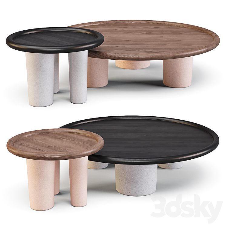 Tacchini: Pluto – Coffee Tables 3DS Max - thumbnail 1