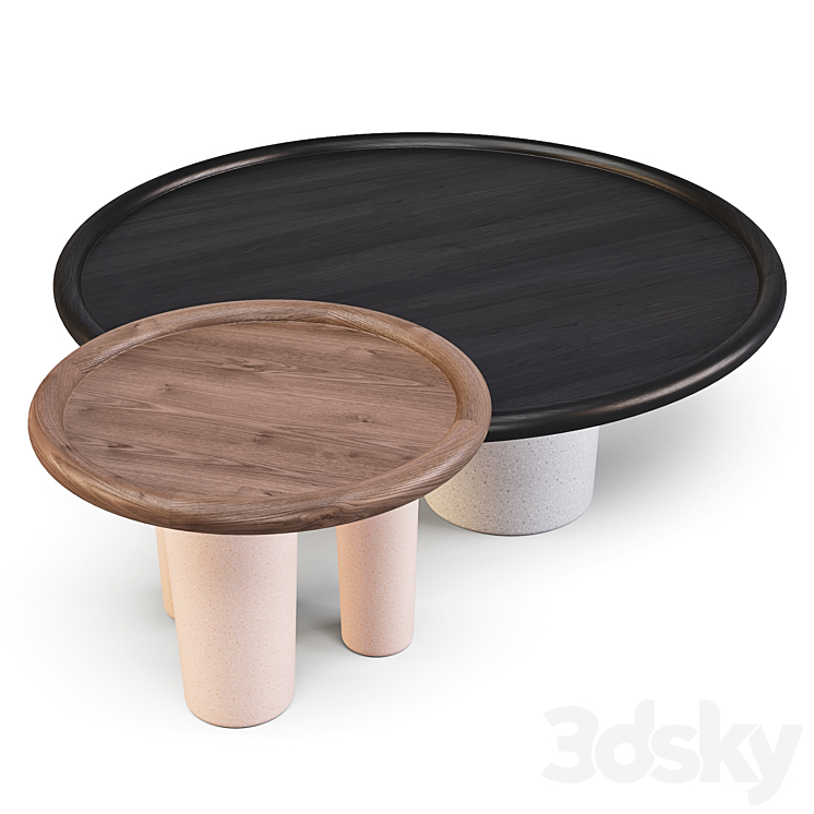 Tacchini: Pluto – Coffee Tables 3DS Max - thumbnail 2