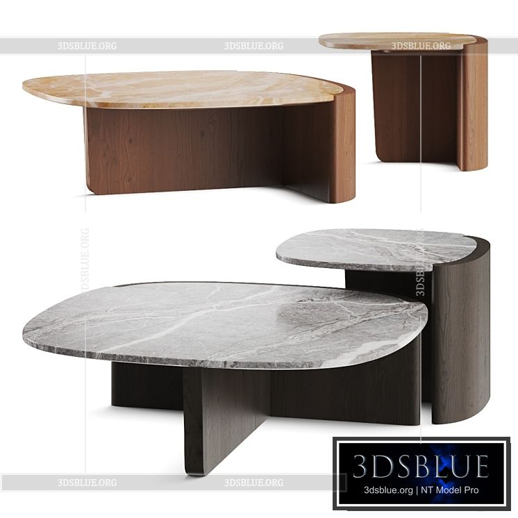 Tacchini Trampolino Coffee Tables 3DS Max - thumbnail 3