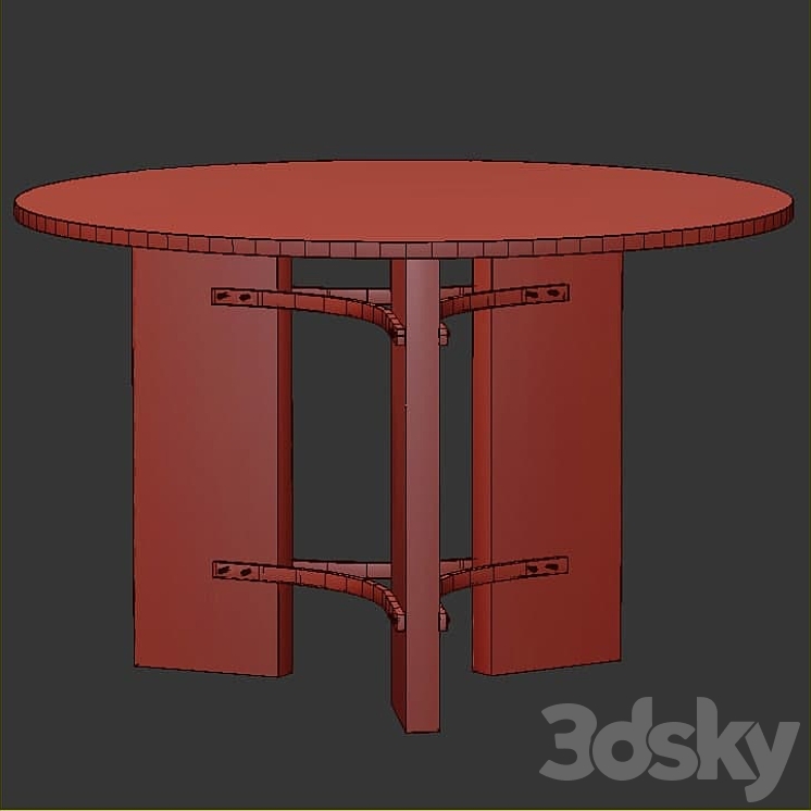 Tamara center table – Villa Vici 3DS Max - thumbnail 2