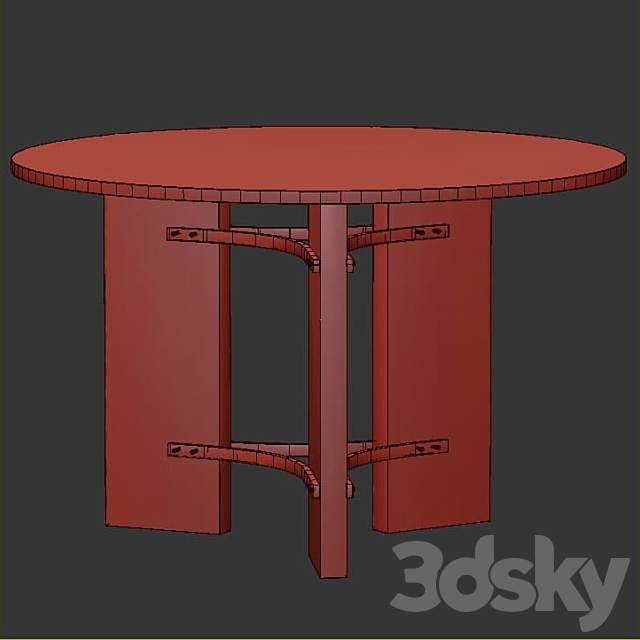 Tamara center table – Villa Vici 3DSMax File - thumbnail 2