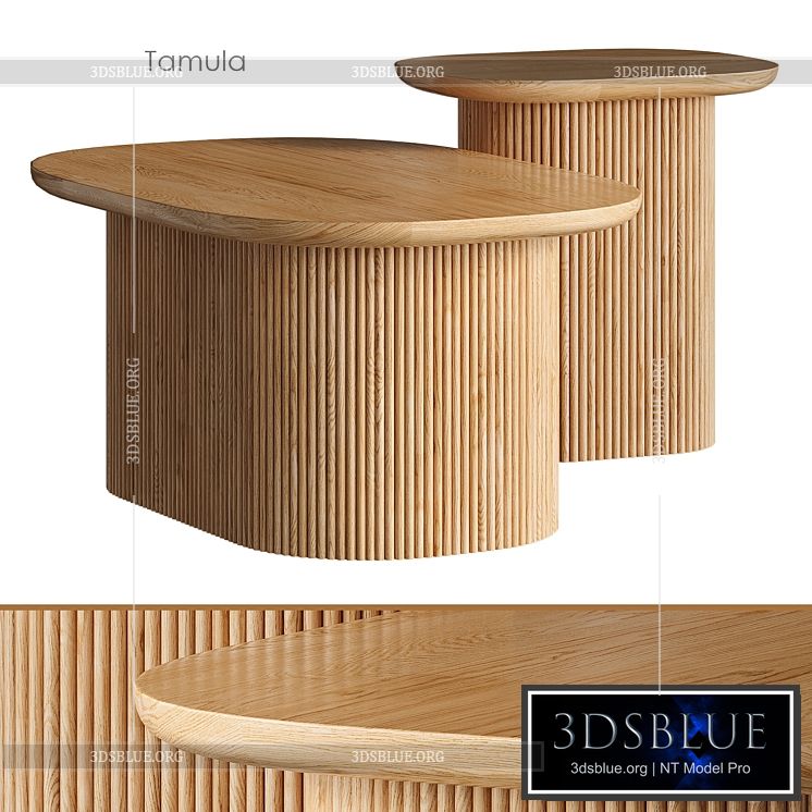 Tamula Coffee table 3DS Max - thumbnail 3