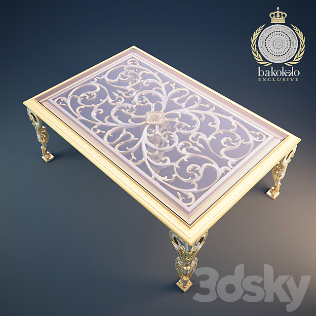 Tavolo Table Bakokko 3DS Max Model - thumbnail 1