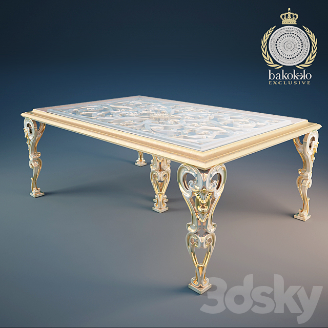 Tavolo Table Bakokko 3DS Max Model - thumbnail 2