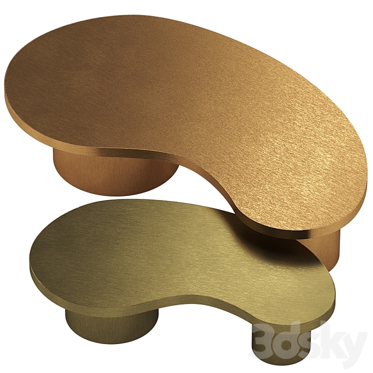 Tb Mensa Ginger Brown Coffee Table 3DS Max Model - thumbnail 2