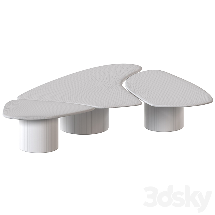 Tectra Coffee Table By Okha 3DS Max - thumbnail 2