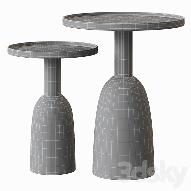 Temara side table La Redoute 3ds Max - thumbnail 2