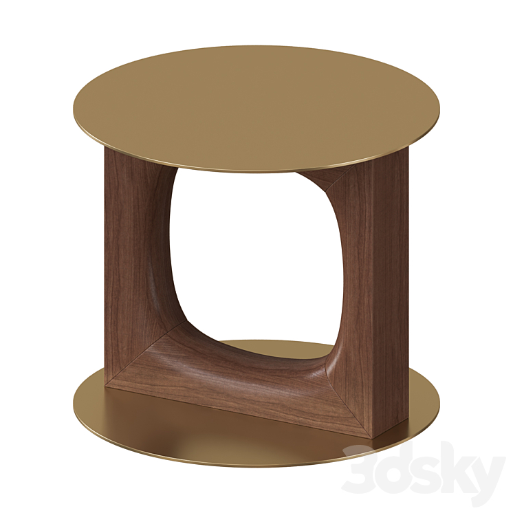 Tenco Side Table 3DS Max Model - thumbnail 1