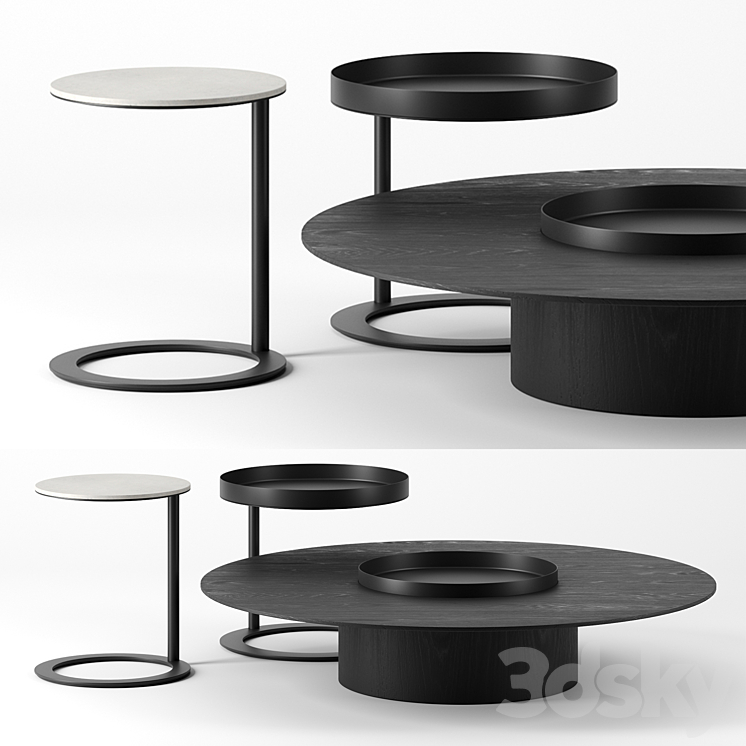 Tethys tables by Living Divani 3DS Max - thumbnail 1